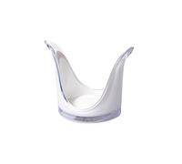 Omada Design Porte-verre pour verres jetables, universel pour verres de 0,2 cl ou 0,25 cl, pour contenir jusqu'à 50 pièces à la fois, en acrylique bicolore, Ligne Square, Blanc et Transparent