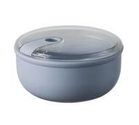 OMADA Design - Récipient alimentaire rond hermétique de 0,75 L avec couvercle transparent - Made in Italy - Pull Box Line