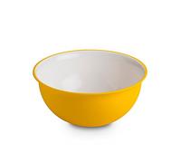 omada Design Saladier 1,5 lt. 20x9 cm blanc intérieur coloré extérieur, en plastique et antibactérien, convient au micro-ondes et incassable, idéal en cuisine, ligne Sanaliving