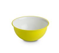 omada Design Saladier 1,5 lt. 20x9 cm blanc intérieur coloré extérieur, en plastique et antibactérien, convient au micro-ondes et incassable, idéal en cuisine, ligne Sanaliving
