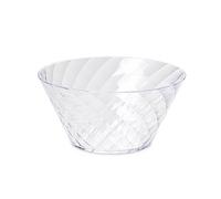 Omada Design Saladier de diamètre 20 cm (1,6 lt) en acrylique effet diamant, facilement empilable et va au lave-vaisselle, Transparent