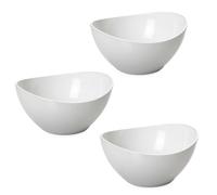 OMADA Design Set de 3 bols de cuisine de 1,5 litre, saladier en plastique coloré, récipient incassable, fabriqué en Italie, ligne Trendy