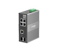 Omada IES206G V1 - Commutateur - industriel - Géré - 4 x 10/100/1000 + 1 x Gigabit SFP + 1 x combinaison Gigabit SFP/RJ-45 - Montage sur rail DIN,