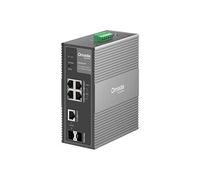 Omada IES206GPP V1 - Commutateur - industriel - Géré - 4 x 10/100/1000 (3 PoE+, 1 PoE++) + 1 x Gigabit SFP + 1 x combinaison Gigabit SFP/RJ-45 -
