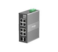 TP-Link Omada IES208G V1 - Commutateur - industriel - Géré - 6 x 10/100/1000 + 2 x combinaison Gigabit SFP/RJ-45 - Montage sur rail DIN, fixation murale G