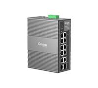 Omada IES210GPP V1.6 - Commutateur - industriel - Géré - 6 x 10/100/1000 (PoE+) + 2 x 10/100/1000 (PoE++) + 2 x combo 100/1000 SFP/RJ-45 - Montage