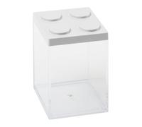 OMADA Récipient confité brique en plastique 1000 ml - 10 x 10 x 15,5 cm