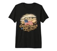 Omaha Beach 1944 D-Day 2024 80e Anniversaire Normandie D-Day T-Shirt Haut de Gamme