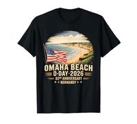 Omaha Beach 1944 D-Day 2026 82ème Anniversaire Normandie D-Day T-Shirt