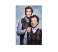 OmAju Poster sur toile de la comédie Step Brothers Will Ferrell et John C. Reilly - Décoration murale pour salon - 50 x 75 cm