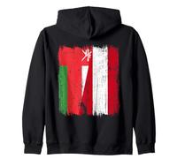 Oman Autriche Demi-Drapeau Omani Autriche Heritage Sweat à Capuche