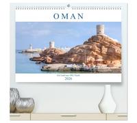 Oman - Ein Land aus 1001 Nacht (hochwertiger Premium Wandkalender 2026 DIN A2 quer), Kunstdruck in Hochglanz: Ein Land wie aus einem arabischen ... Sultan, surreal geformten Bergen und Wüsten.