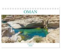 Oman - Impressionen (Tischkalender 2026 DIN A5 quer), CALVENDO Monatskalender: Der Kalender entführt Sie in den zauberhaften Oman und zeigt Ihnen Bilder wie aus 1001 Nacht.