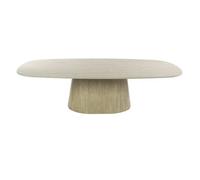 OMAN - Table basse travertin L135 Beige
