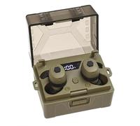 Omana Arm Next Totems - Bouchons électroniques pour les oreilles avec suppression du bruit, protection auditive pour la chasse, tir tactique, événements militaires et musicaux, vert, L