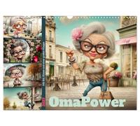 OmaPower (Wandkalender 2027 DIN A3 quer), CALVENDO Monatskalender: Mit Stil, Klasse und einer großen Klappe