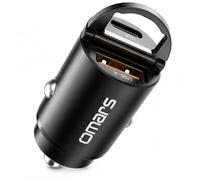 Omars Chargeur de Voiture USB C 33 W et USB A 30 W pour iPhone Samsung
