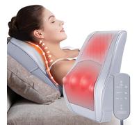 OMASSA Masseur Cervical avec Coussin Chauffant, Massage Dos et Cou, Soulage Douleurs Musculaires Cou, Épaules, Dos, Jambes et Pieds, Idéal Cadeaux pour Homme/Meres/Pere/Grand Mere