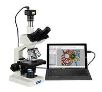 OMAX - Microscope numérique trinoculaire 40X-2500X avec appareil photo numérique USB 5 MP et scène mécanique double couche - M83EZ-C50U