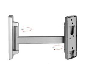 OMB Support mural touchplasma XL inclinable vertical + -15o vesa 800 x 400 env. 30-80 MAX.75 kg cadeau extension de bras 60-300 mm couleur argent