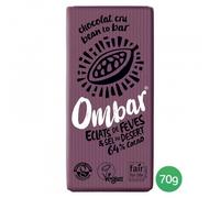 Ombar Ombar Noir aux éclats de fèves et au sel du désert 70g