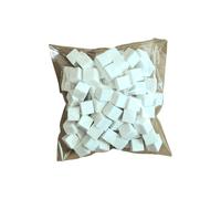 Omber Lot de 50/100 pinceaux à ongles en coton pour femme et fille Blanc/coloré