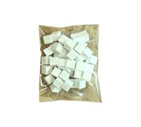 Omber Lot de 50/100 pinceaux à ongles en coton pour femme et fille Blanc/coloré