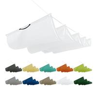 Ombrage pour hivernage 0,6x6,5M, ombrage pour serre, système de rail pour pergola d'ombrage avec cordes de montage incluses pour toit, jardin, hivernage, Blanc