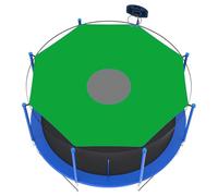 Ombrage pour trampoline - Bâche de protection solaire - Auvent toutes saisons - de toit durable résistante aux intempéries - Tente de trampoline résistante aux larmes avec montage rapide pour