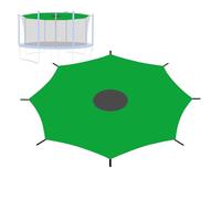 Ombrage pour trampoline - Bâche de protection solaire, toit toutes saisons - Ombrage de toit durable résistant aux intempéries - Tente de trampoline résistante aux larmes avec montage rapide pour les