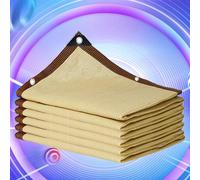 Ombrage Terrasse Voile ombrage Rectangulaire Filet Ombrage Toile Ombrage Extérieur 3x4 Rectangulaire avec œillets pour Tissu pour Pergola Filet Dombrage,beige-2x2m