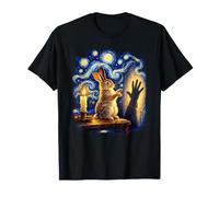 Ombre à Main Humaine en Forme de Lapin T-Shirt