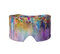 Ombre à paupières abstraite violette pleurante, cache-oreilles confortable, bandeau chaud et design double face peuvent tous être utilisés. Convient pour la méditation et le yoga.