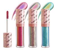 Ombre à paupières Caméléon Ombre à paupières liquide pailletée,Ombre à paupières liquide multichrome métallisée et chatoyante, longue durée, séchage rapide, holographique et brillante