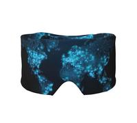 Ombre à paupières confortable avec carte du monde, cache-oreilles pour dormir, bandeau chaud et design double face peuvent tous être utilisés. Convient pour la méditation et le yoga.