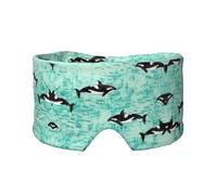 Ombre à paupières confortable et biologique de l'océan Pacifique, cache-oreilles, bandeau chaud et design double face peuvent tous être utilisés. Convient pour la méditation et le yoga.