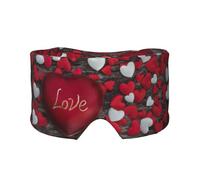 Ombre à paupières confortable pour la Saint-Valentin, cache-oreilles, bandeau chaud et design double face peuvent tous être utilisés. Convient pour la méditation et le yoga.