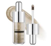 Ombre à paupières liquide à paillettes métalliques, hautement pigmenté, longue durée et imperméable, tête de pinceau intégrée, facile à appliquer, maquillage des yeux brillant lisse