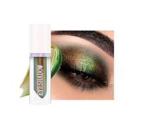 Ombre à Paupières Liquide Pailleté, Or Vert Caméléon Métallique à Effet Multichrome, Longue Tenue, Finis Holographique, Texture Crème Colorée, Maquillage des Yeux de Fête pour Femme - 03
