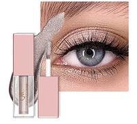 Ombre à paupières liquide pailletée Stick Ombre à paupières nacrée Ombre à paupières liquide résistante à l'eau, durable, rapide et brillante Maquillage des yeux (Brun Sexy)