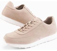 Ombre Baskets unies en éco-cuir avec finition daim sable 43