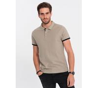Ombre Clothing Chemise à col homme Meinte beige foncé XL