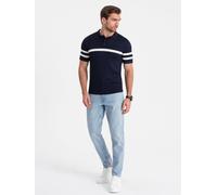 Ombre Clothing Chemise à col pour hommes Lonefist navy XL