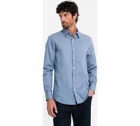 Ombre Clothing Chemise à manches longues pour hommes Kamarat blue M