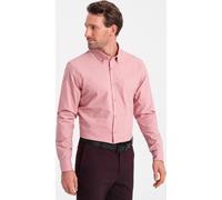 Ombre Clothing Chemise à manches longues Remliel rose XXL pour hommes