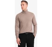 Ombre Clothing Col roulé Shiva beige foncé pour hommes L