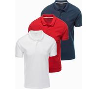 Ombre Clothing Ensemble de t-shirts hommes Njongai blanc-rouge-marine M