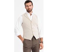 Ombre Clothing Gilet de cérémonie pour hommes Natanoh beige XL