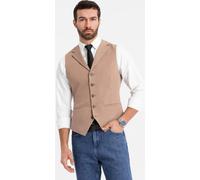 Ombre Clothing Gilet de cérémonie pour hommes Natanoh marron S