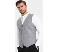 Ombre Clothing Gilet de cérémonie pour hommes Yingwyn gris XL